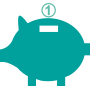 Piggy bank icon